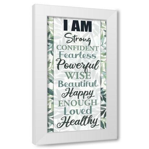I Am_panel White Modern Wood Framed Art Print by Allen, Kimberly
