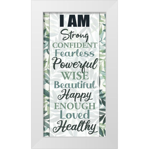 I Am_panel White Modern Wood Framed Art Print by Allen, Kimberly