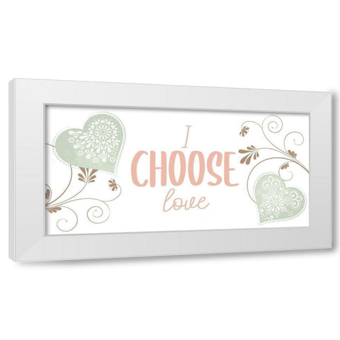 My Heart 3 White Modern Wood Framed Art Print by Allen, Kimberly