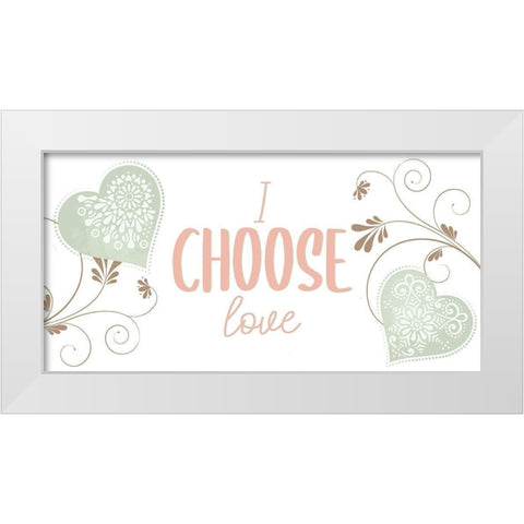 My Heart 3 White Modern Wood Framed Art Print by Allen, Kimberly