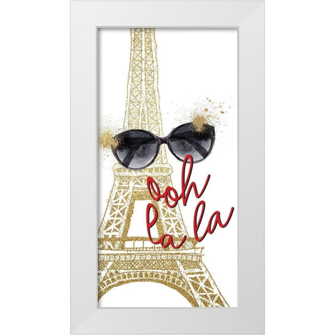 I Love Paris 3 White Modern Wood Framed Art Print by Allen, Kimberly