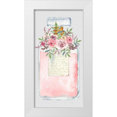 Pink Scent 1 V2 White Modern Wood Framed Art Print by Allen, Kimberly
