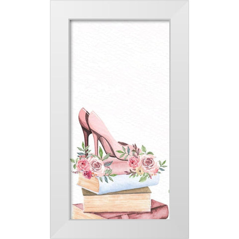 Pink Scent 2 White Modern Wood Framed Art Print by Allen, Kimberly