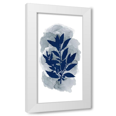 Botanical Branch Panel 1 White Modern Wood Framed Art Print by Allen, Kimberly