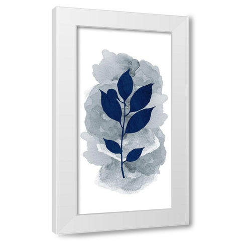 Botanical Branch Panel 2 White Modern Wood Framed Art Print by Allen, Kimberly