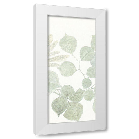 Soft Leaves 2 White Modern Wood Framed Art Print by Allen, Kimberly