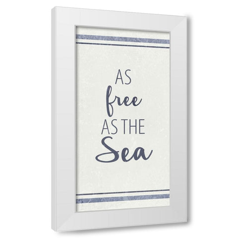 As Free 1 White Modern Wood Framed Art Print by Allen, Kimberly