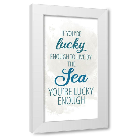 By the Sea 6 White Modern Wood Framed Art Print by Allen, Kimberly