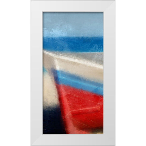 Seas the Day 1 White Modern Wood Framed Art Print by Allen, Kimberly