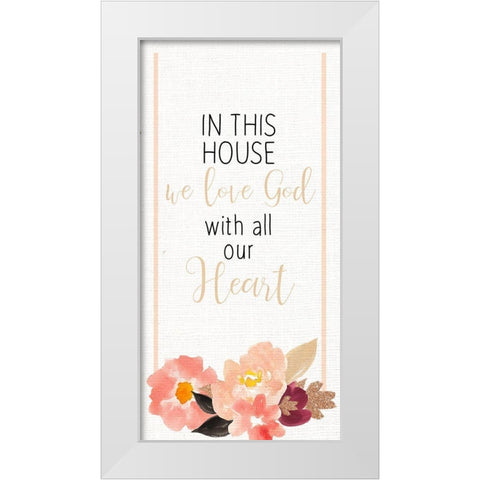 In the House 1 White Modern Wood Framed Art Print by Allen, Kimberly