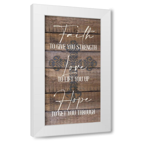 Have Faith 3 White Modern Wood Framed Art Print by Allen, Kimberly