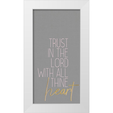 Trust Rose 1 White Modern Wood Framed Art Print by Allen, Kimberly