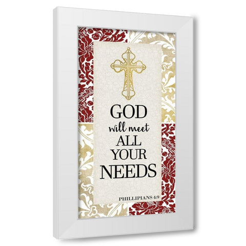 Your Needs 1 White Modern Wood Framed Art Print by Allen, Kimberly