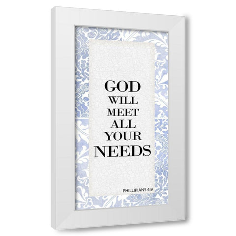 God Will 3 White Modern Wood Framed Art Print by Allen, Kimberly