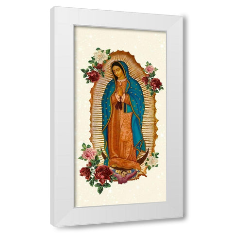 Pray 7 V2 White Modern Wood Framed Art Print by Allen, Kimberly