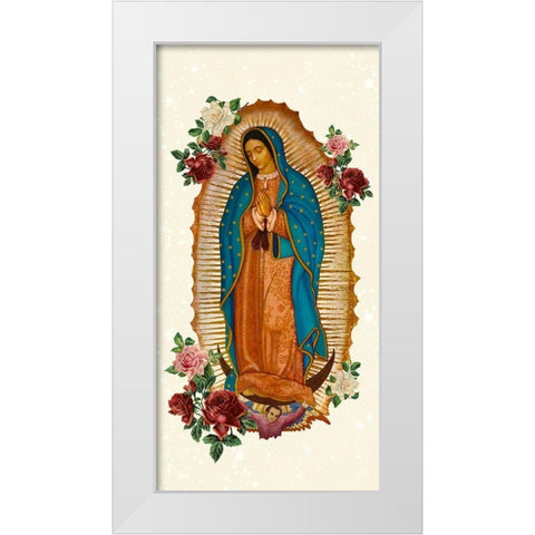 Pray 7 V2 White Modern Wood Framed Art Print by Allen, Kimberly