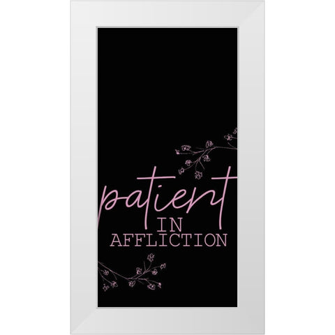 Patient Blossoms 1 White Modern Wood Framed Art Print by Allen, Kimberly