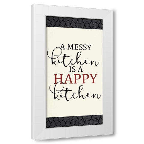 Happy Kitchen 1 White Modern Wood Framed Art Print by Allen, Kimberly