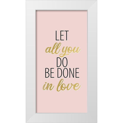 All 1 White Modern Wood Framed Art Print by Allen, Kimberly