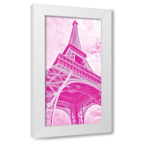Paris Peonies 1 White Modern Wood Framed Art Print by Allen, Kimberly