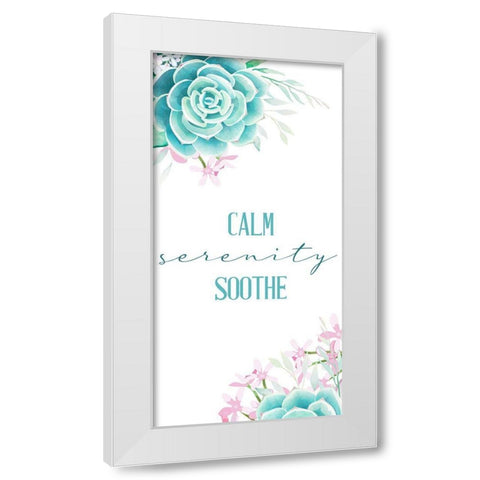 Relax Recharge 6 White Modern Wood Framed Art Print by Allen, Kimberly