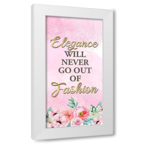 Elegance 1 White Modern Wood Framed Art Print by Allen, Kimberly