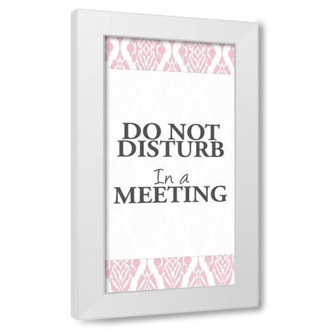 In a Meeting White Modern Wood Framed Art Print by Allen, Kimberly