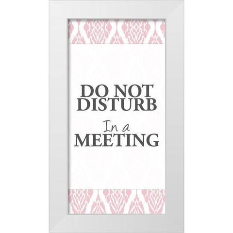 In a Meeting White Modern Wood Framed Art Print by Allen, Kimberly