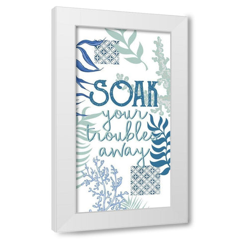 Under the Sea 4 White Modern Wood Framed Art Print by Allen, Kimberly