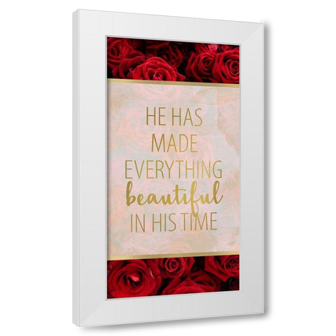 In His Time 1 v2 White Modern Wood Framed Art Print by Allen, Kimberly