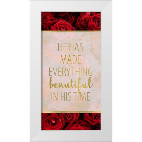 In His Time 1 v2 White Modern Wood Framed Art Print by Allen, Kimberly