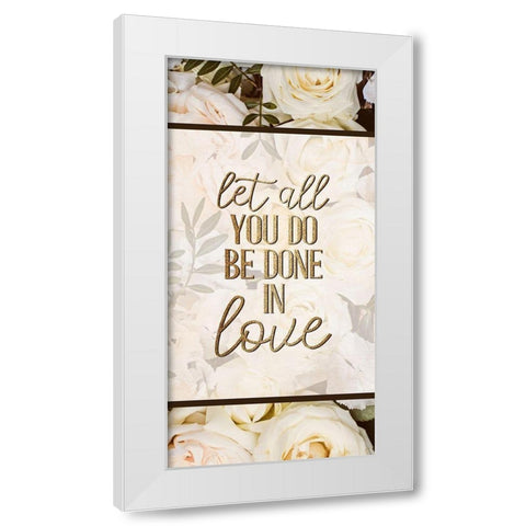 Let All 1 White Modern Wood Framed Art Print by Allen, Kimberly