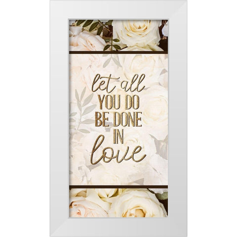 Let All 1 White Modern Wood Framed Art Print by Allen, Kimberly