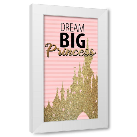 Little Princess 6 White Modern Wood Framed Art Print by Allen, Kimberly