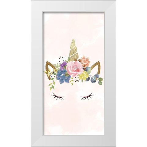 Unicorn Queen 1 White Modern Wood Framed Art Print by Allen, Kimberly