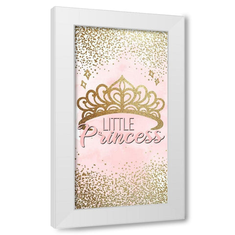 Little Princess Pink 1 White Modern Wood Framed Art Print by Allen, Kimberly