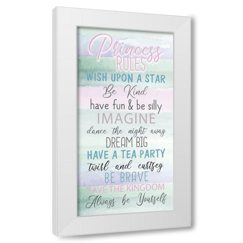 Fairytale Princess 1 White Modern Wood Framed Art Print by Allen, Kimberly