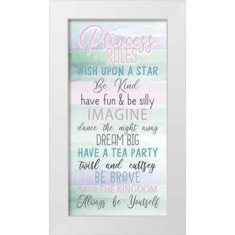 Fairytale Princess 1 White Modern Wood Framed Art Print by Allen, Kimberly