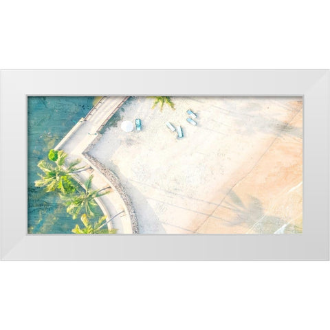 From the Top Panel 2 White Modern Wood Framed Art Print by Allen, Kimberly