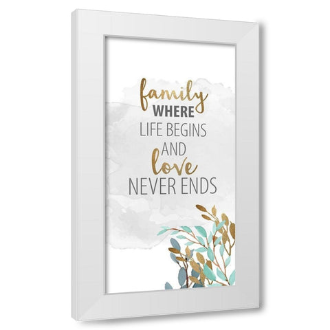 What Matters 6 White Modern Wood Framed Art Print by Allen, Kimberly