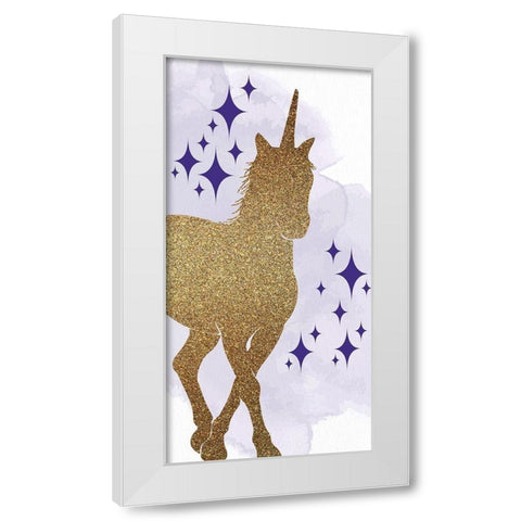 Magical Unicorn 1 White Modern Wood Framed Art Print by Allen, Kimberly
