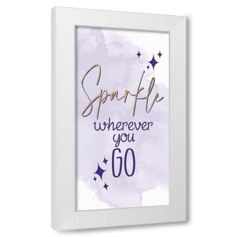Magical Unicorn 6 White Modern Wood Framed Art Print by Allen, Kimberly
