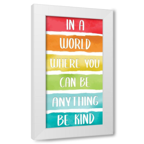 Rainbow Brave 6 White Modern Wood Framed Art Print by Allen, Kimberly