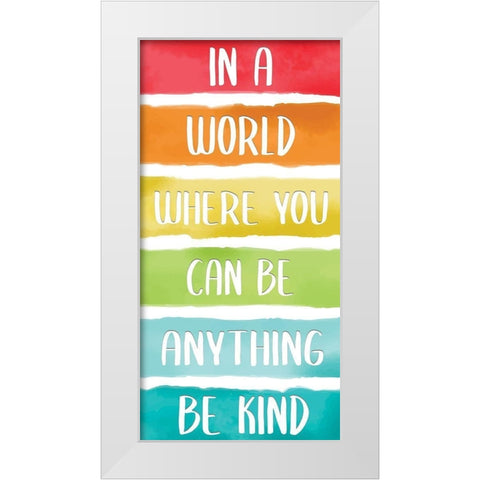 Rainbow Brave 6 White Modern Wood Framed Art Print by Allen, Kimberly