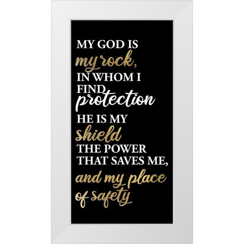 My Rock 1 White Modern Wood Framed Art Print by Allen, Kimberly