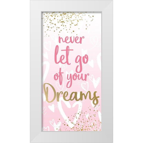 Let Go 1 White Modern Wood Framed Art Print by Allen, Kimberly