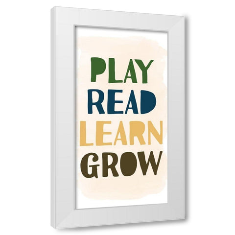 Grow 1 White Modern Wood Framed Art Print by Allen, Kimberly