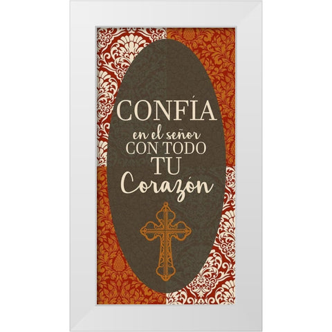 Hacer 1 White Modern Wood Framed Art Print by Allen, Kimberly