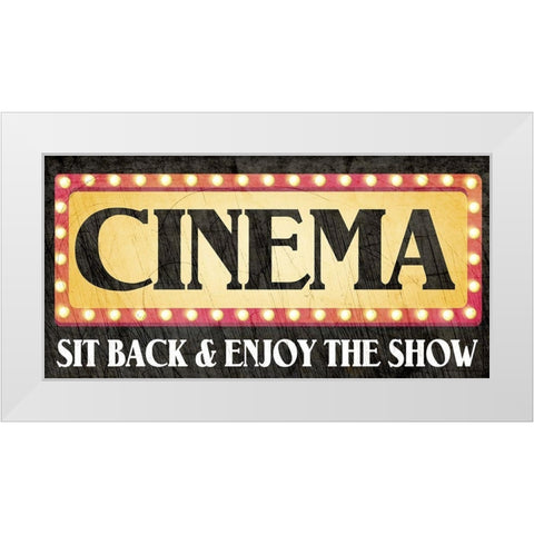 Cinema White Modern Wood Framed Art Print by Allen, Kimberly