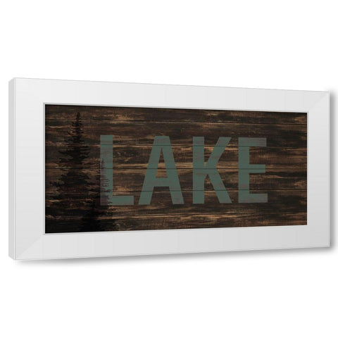 Lake Lodge 1 White Modern Wood Framed Art Print by Allen, Kimberly